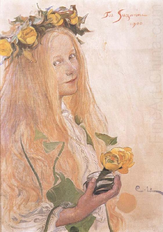 Carl Larsson Suzanne,Study for For Karin-s Name-Day china oil painting image